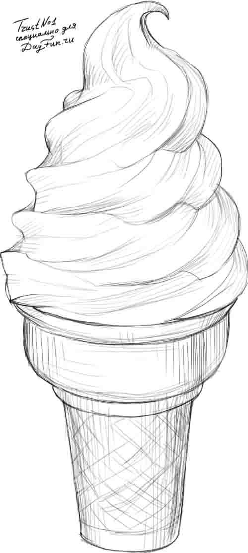 500x1114 Helado!!! My Drawing Stuff - Sketch Of Ice Cream