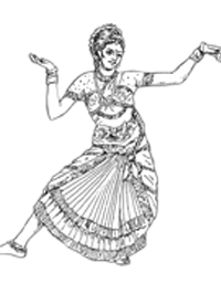 Sketch Of Indian Dancers at PaintingValley.com | Explore collection of ...