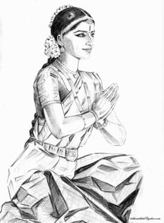 236x321 Pin By Maria Soulis On Beloved India Art - Sketch Of Indian Dancers