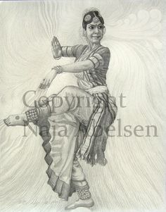 236x301 The 16 Best Dancing. Art By Naja Abelsen Images A3 - Sketch Of Indian Dancers