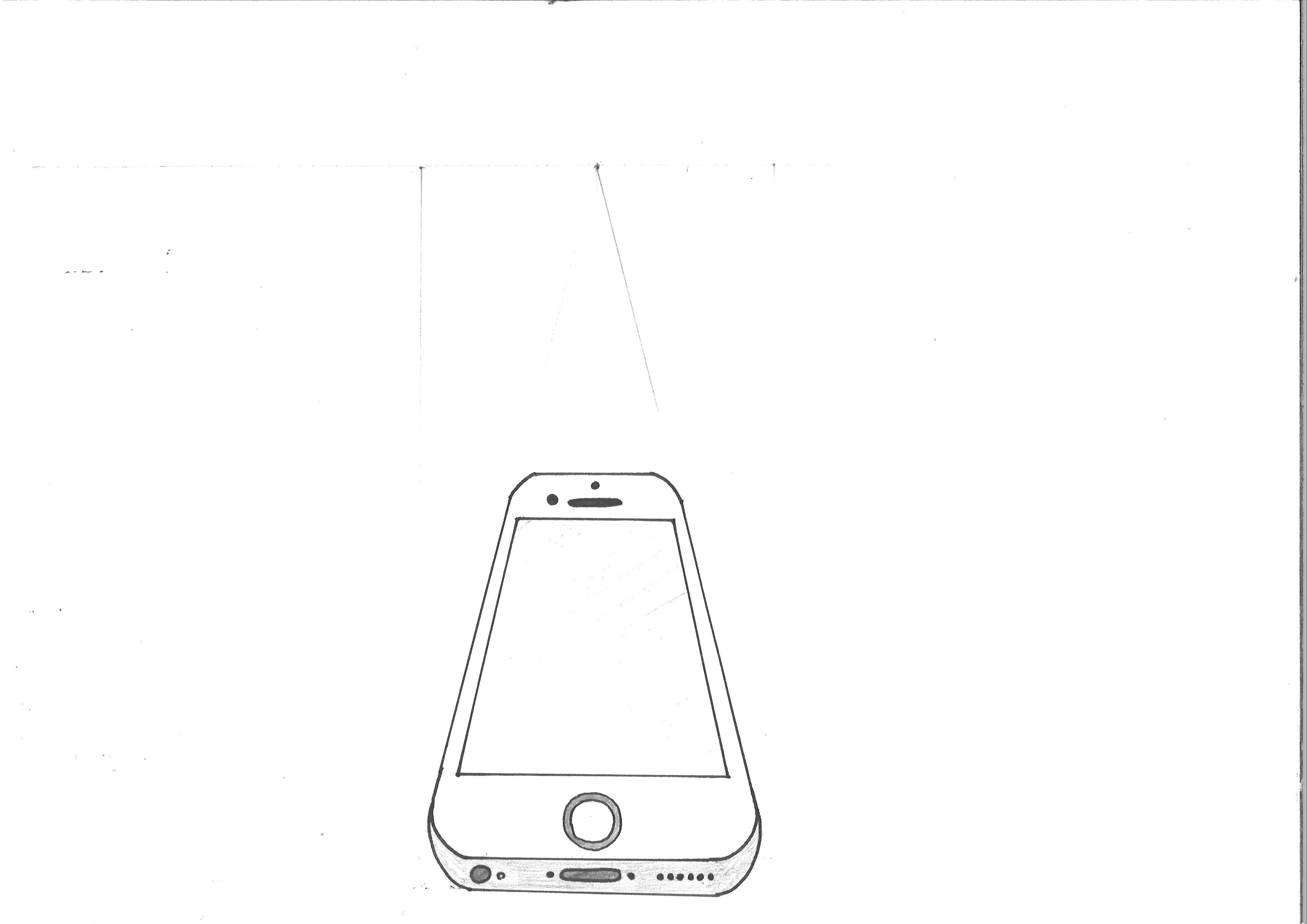 Sketch Of Iphone at Explore collection of Sketch