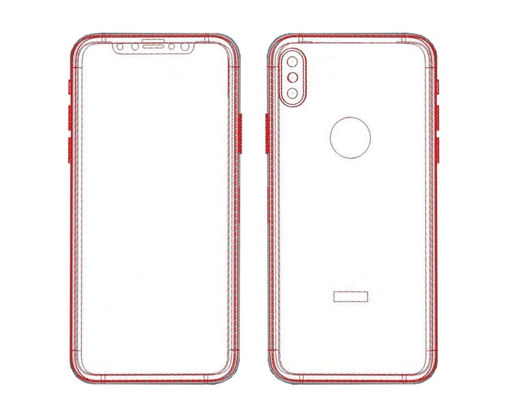 740x602 Iphone 8 - Sketch Of Iphone