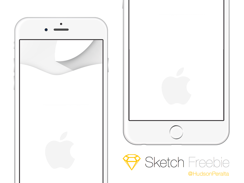 800x600 Apple Iphone 6 And 6 Plus Sketch Freebie - Sketch Of Iphone