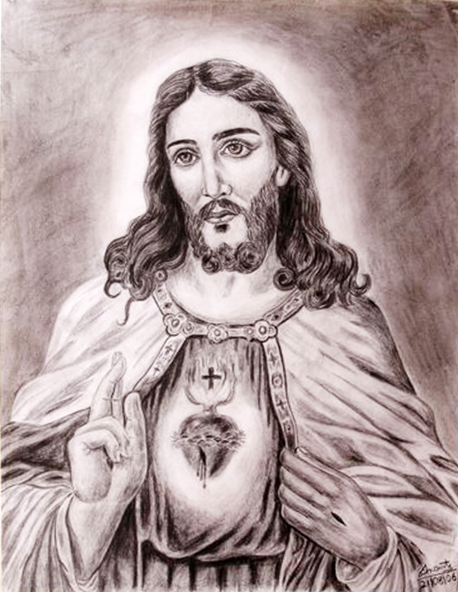 1550x2004 Jesus Christ Pencil Sketch Ascension Art Academy - Sketch Of Jesus Christ In Pencil