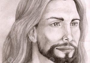 300x210 Colour Pencil Drawing Of Jesus Christ Realistic Colored Pencil - Sketch Of Jesus Christ In Pencil
