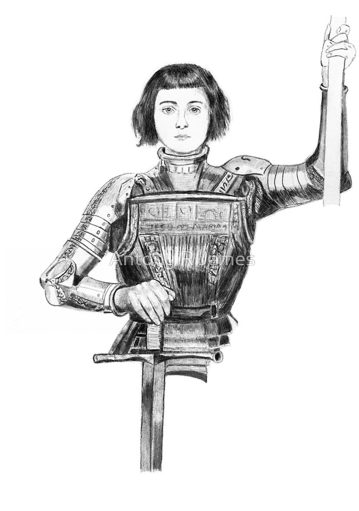 Sketch Of Joan Of Arc at PaintingValley.com | Explore collection of ...