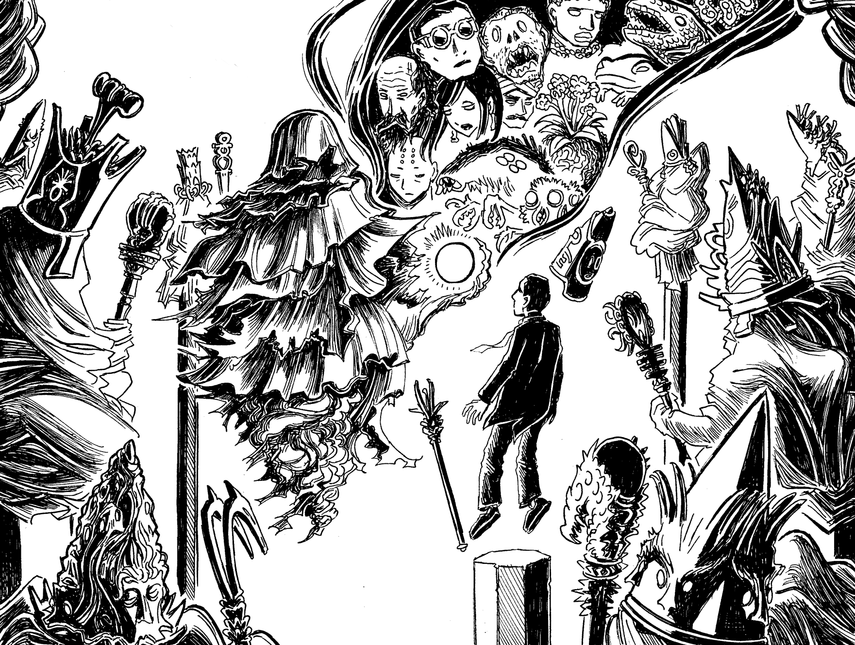 1761x1328 Lovecraft Sketch Mwf Through The Gates Of The Silver Key - Sketch Of Key