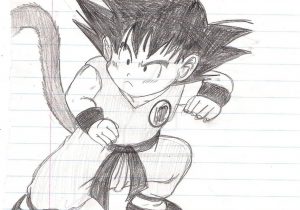 300x210 Kid Goku Hd Image In Sketch Speeddrawing Goku Super Saiyan Sketch - Sketch Of Kid