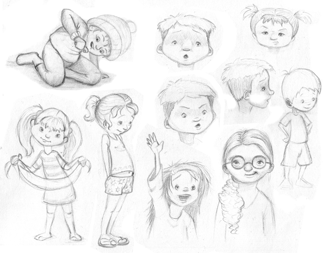 660x510 Lauren Gallegos Illustration Kid Sketches - Sketch Of Kid