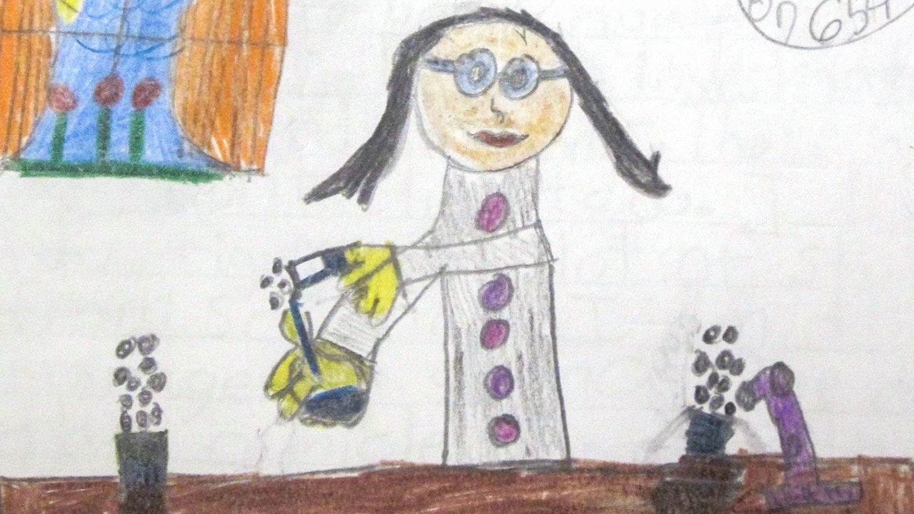 1280x720 What Does A Scientist Look Like Children Are Drawing Women More - Sketch Of Kid