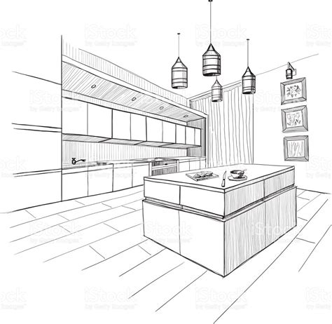 474x462 Kitchen Interior Design Sketches - Sketch Of Kitchen