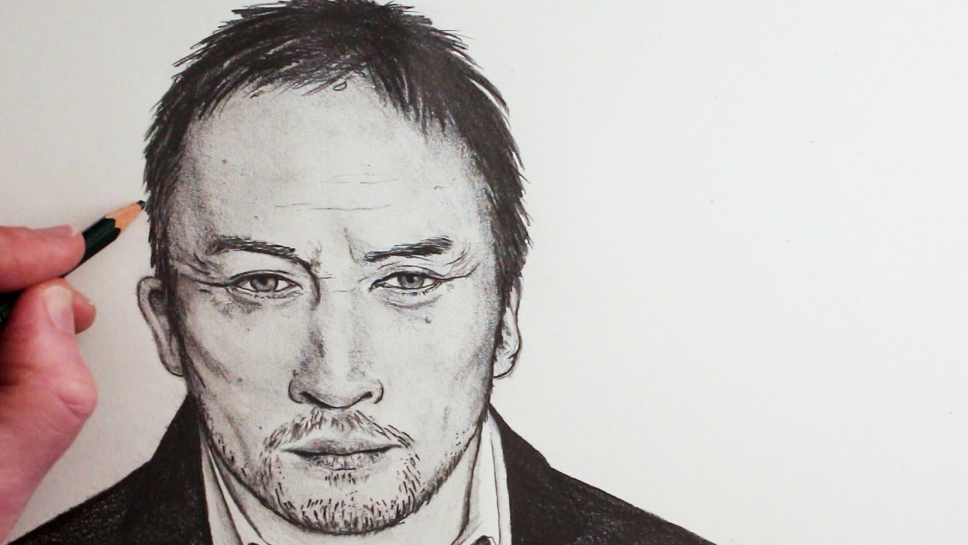 1920x1080 How To Draw A Face Of A Man Step By Step - Sketch Of Man