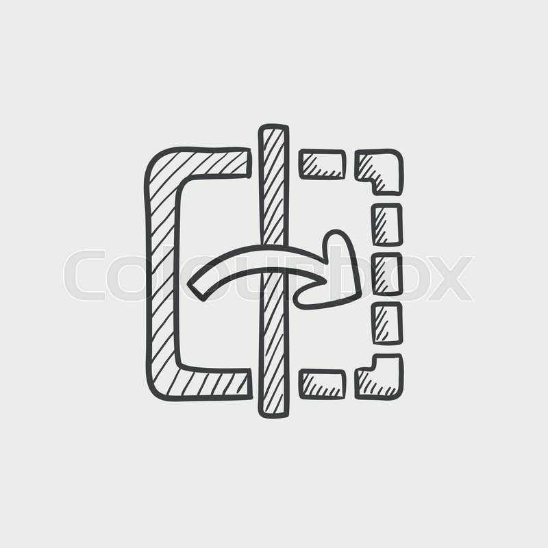 800x800 Mirror Reflection Sketch Icon For Web, Mobile And Infographics - Sketch Of Mirror