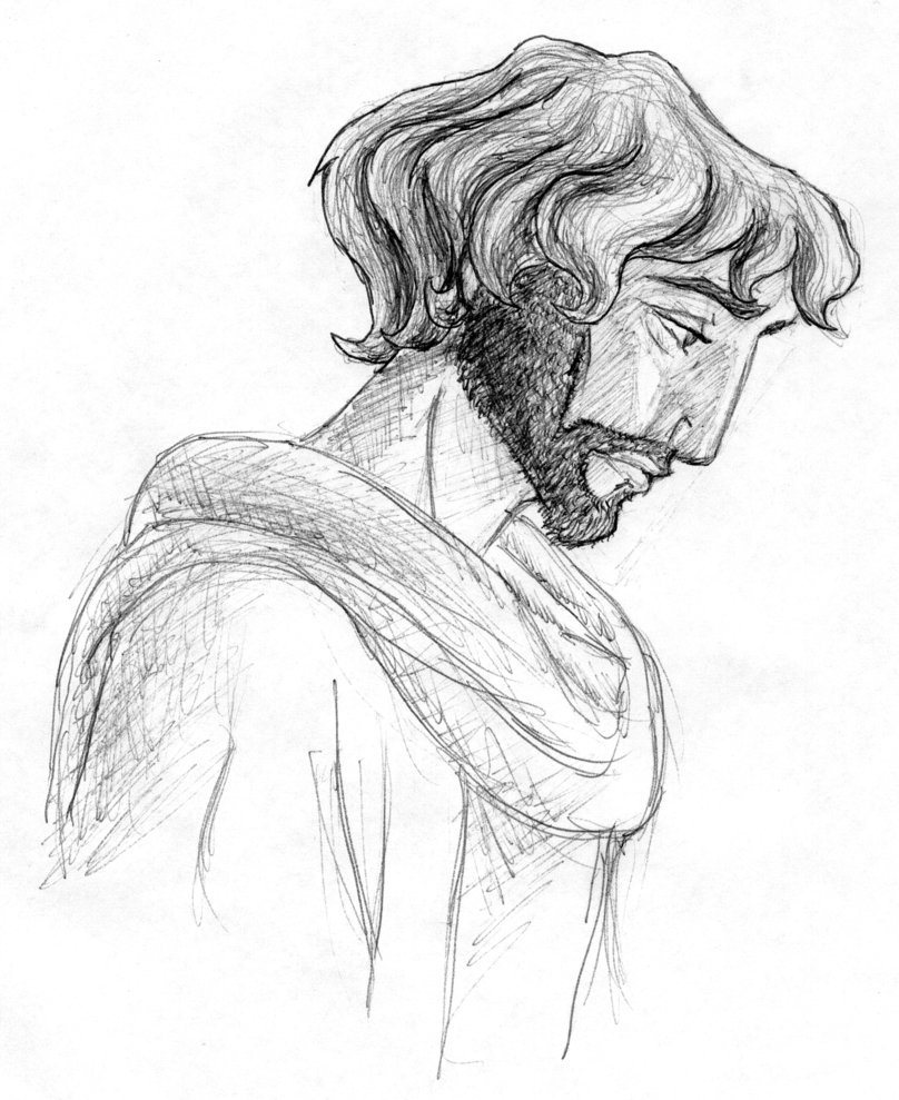 808x989 Moses By Bluefootednewt - Sketch Of Moses