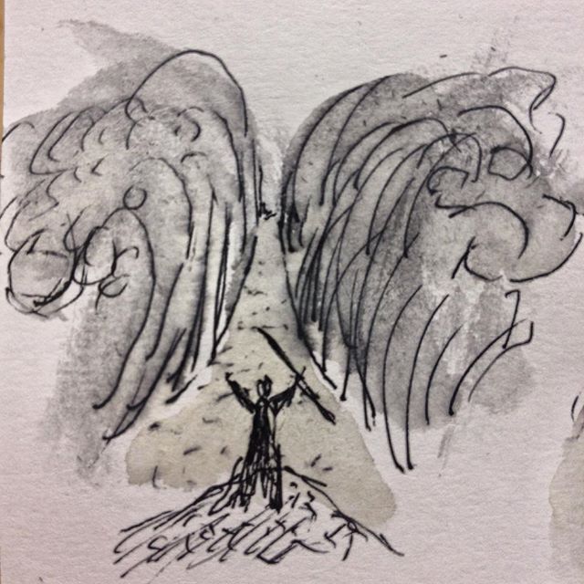 640x640 Parting Of The Red Sea - Sketch Of Moses