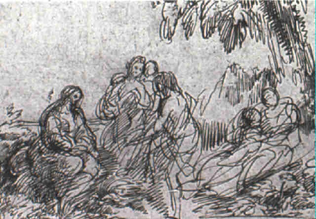 640x445 Sketch For The Finding Of Moses By Gabriel Doyen On Artnet - Sketch Of Moses