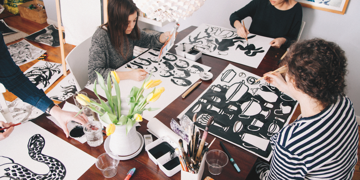 1200x600 How Can You Organize A Ladies Drawing Night Or Social Sketch - Sketch Of Night