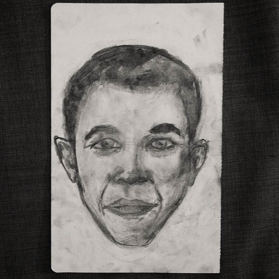 1080x1080 Day 22 - Sketch Of Obama