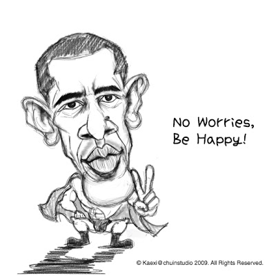 400x400 Kaericature - Sketch Of Obama