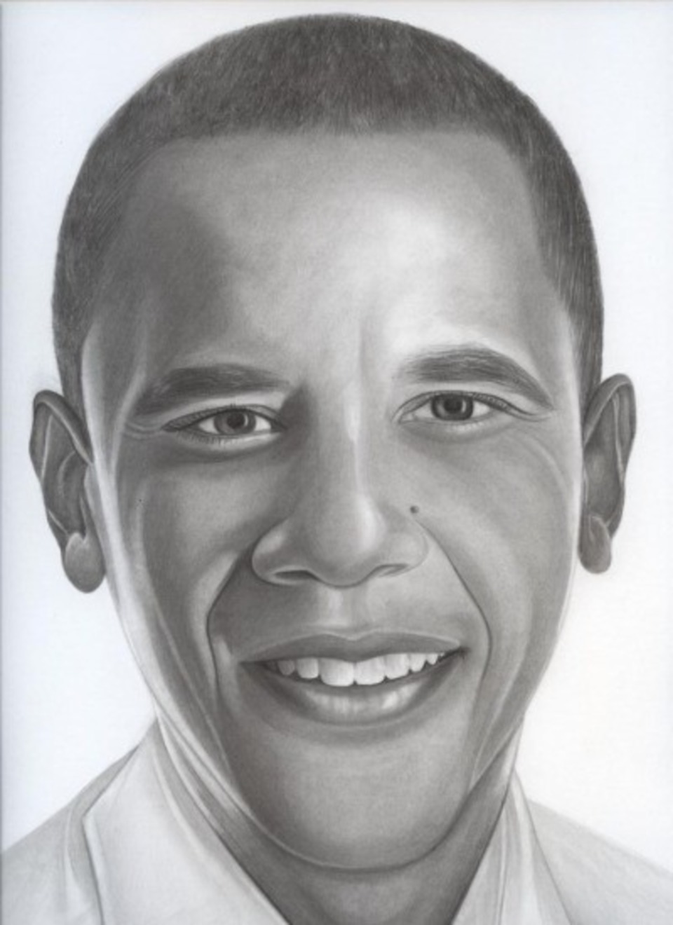 960x1320 Olathe Teacher Sketches The Obamas - Sketch Of Obama