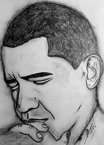 215x300 Barack Obama Drawings Fine Art America - Sketch Of Obama