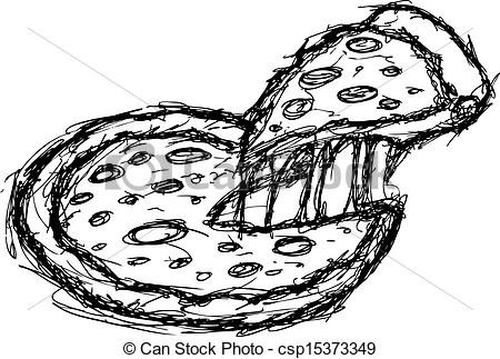 450x323 How To Draw A Pizza Slice How To Draw Pizza How To Draw A Pizza - Sketch Of Pizza