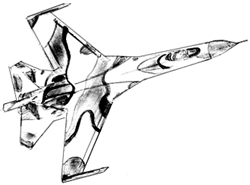 250x185 How To Draw A Fighter Plane - Sketch Of Plane