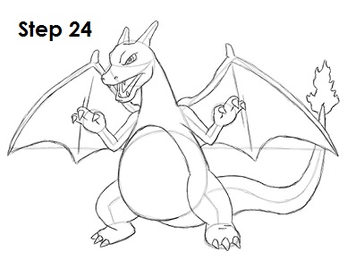 388x300 How To Draw Charizard - Sketch Of Pokemon