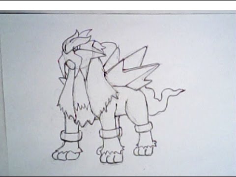 480x360 How To Draw Entei From Pokemon (Step By Step Drawing) - Sketch Of Pokemon