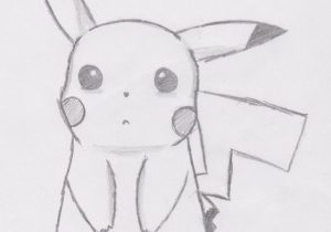 300x210 Drawing Of Pikachu Drawing Pikachu - Sketch Of Pokemon