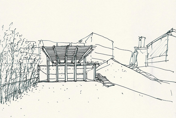 600x405 Gallery Of Restaurant + Tea House Francisco Portugal E Gomes - Sketch Of Restaurant