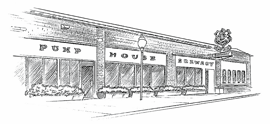 928x428 Pump House Restaurant Amp Brewery - Sketch Of Restaurant