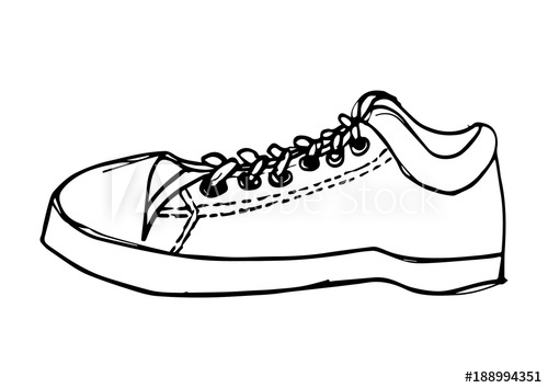 500x354 Sketch Of Shoes - Sketch Of Shoes