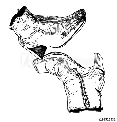 478x500 Graphic Sketch Of Shoes - Sketch Of Shoes
