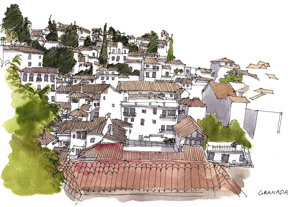 960x671 Sketches From My Spain Sketching Trip Parka Blogs Travel - Sketch Of Spain