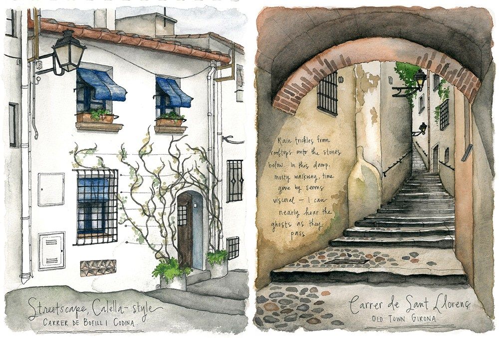 1000x677 Travel Sketch Spain Sketchbooks! Sketches - Sketch Of Spain