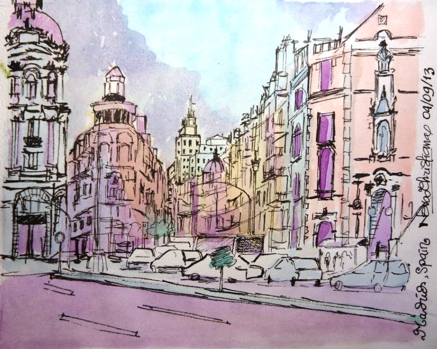 879x702 Amateur Lady Michaels - Sketch Of Spain