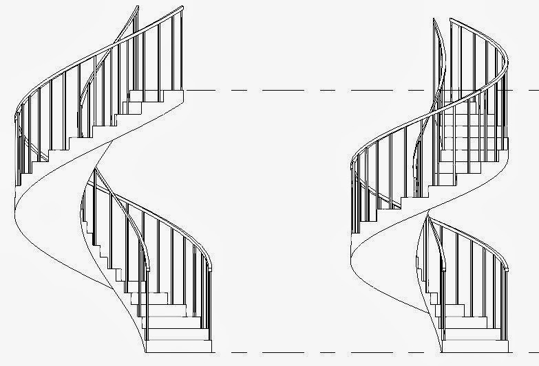 783x533 Drawn Sphere Staircase - Sketch Of Stairs