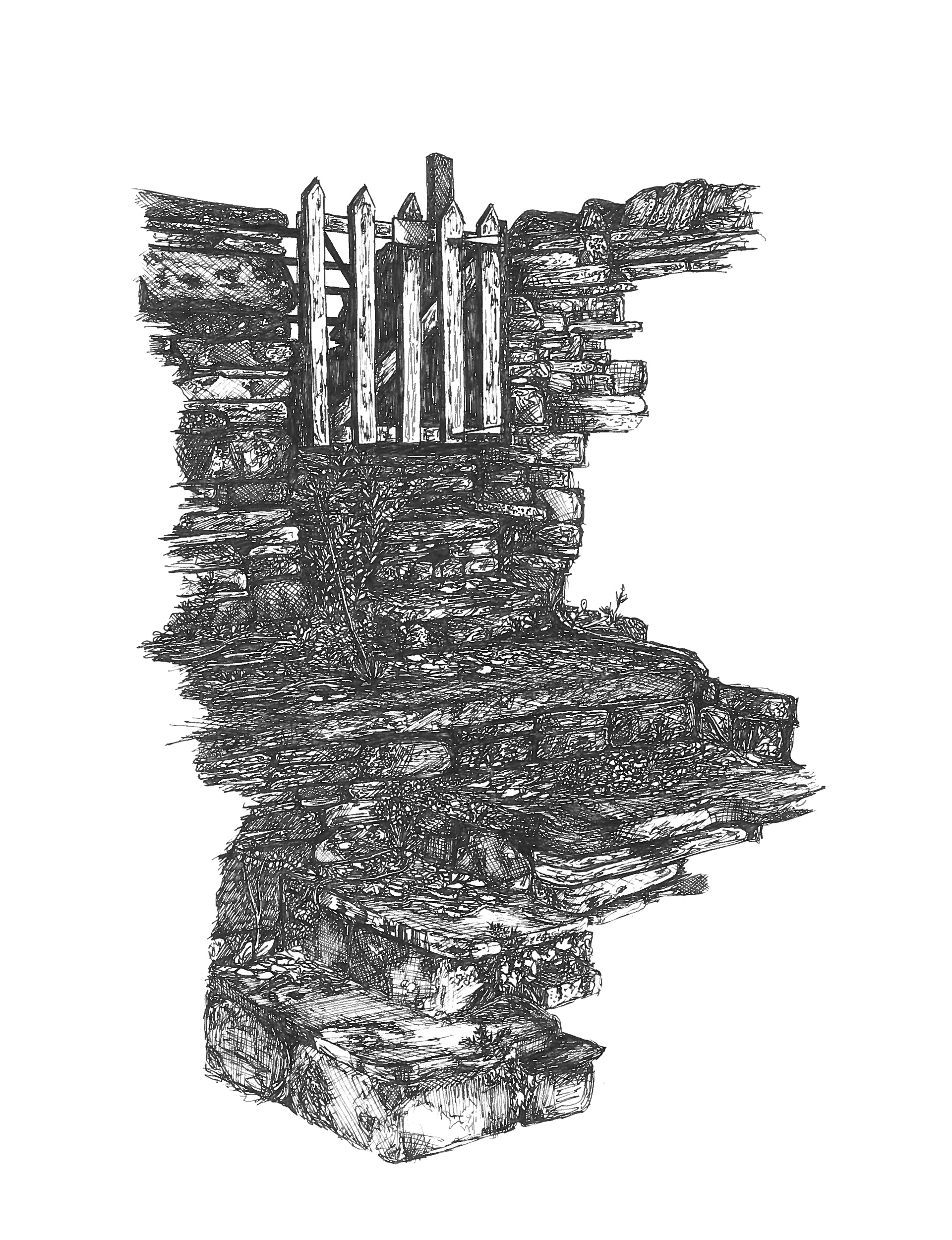 1920x2500 Sarah Pullen - Sketch Of Stairs