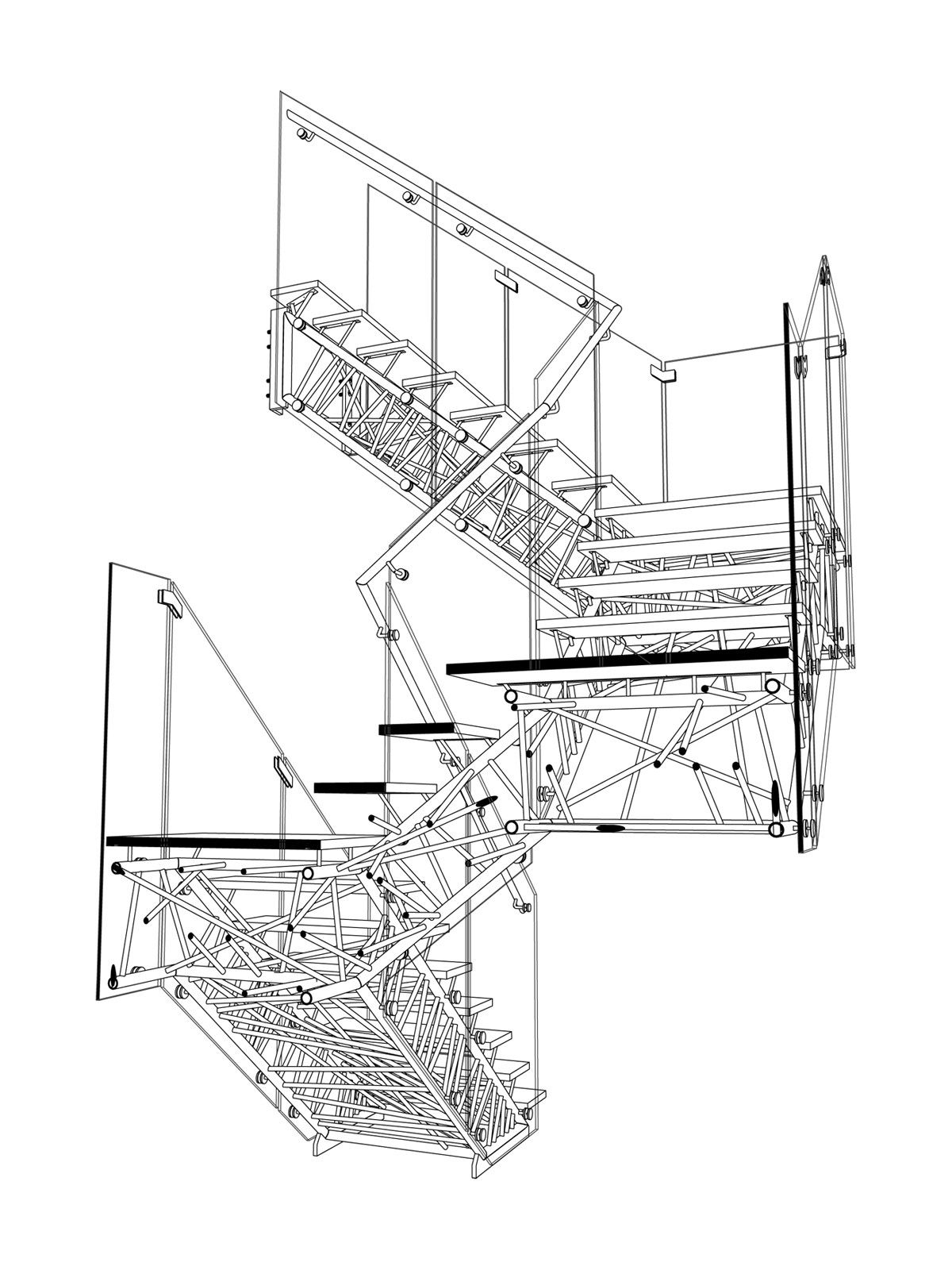 1200x1600 Cad.. Section Drawing Of Stairs Arch. Tools Techniques - Sketch Of Stairs
