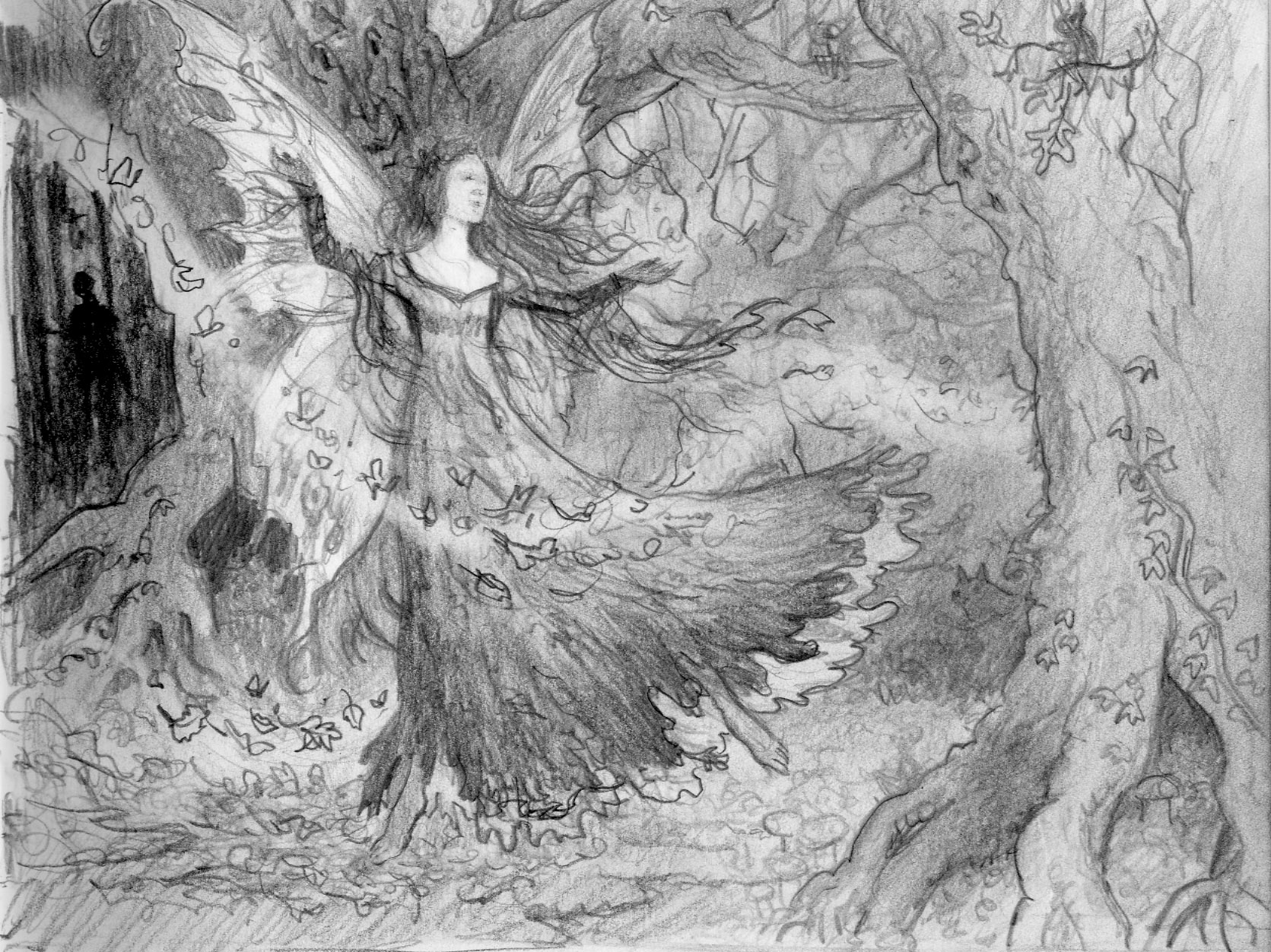 1671x1252 Artist - Sketch Of The Woods