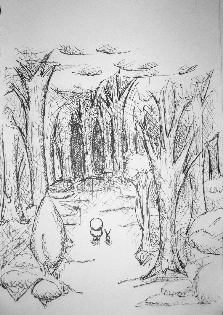 753x1062 Woods Concept Sketch 1 By Dudz - Sketch Of The Woods