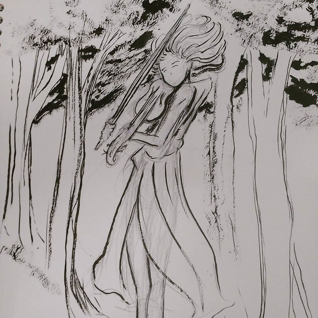 1080x1080 Sketchbook - Sketch Of The Woods