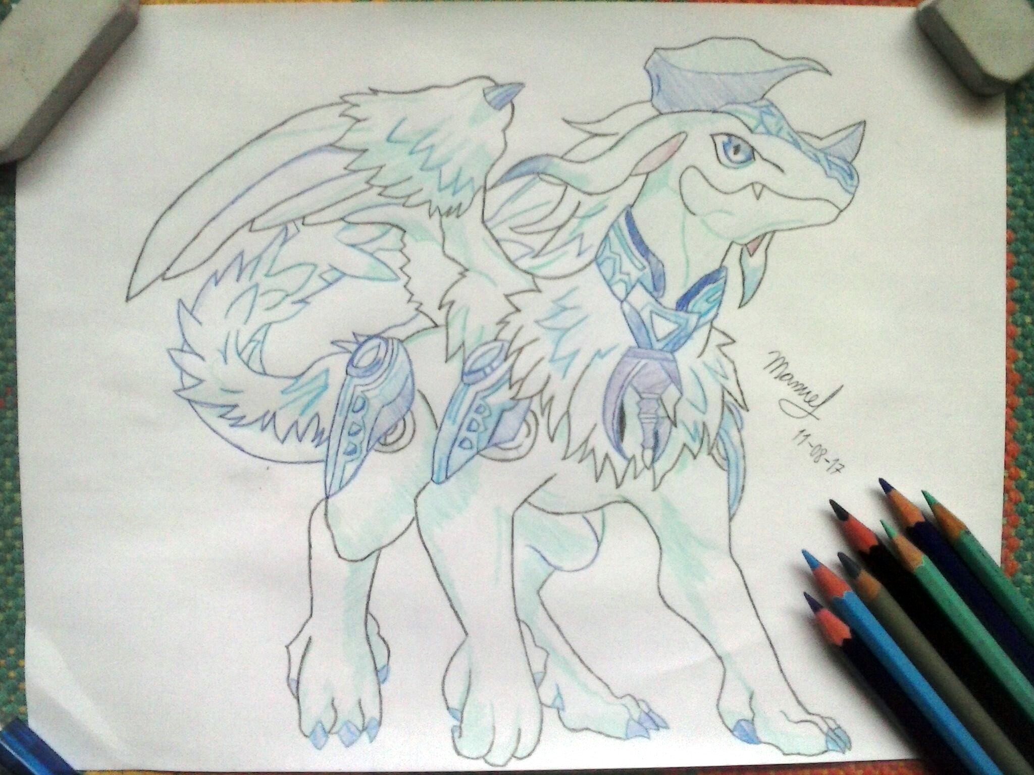 2048x1536 Fanart] A Little Sketch Of Imduk The World Chalice Dragon Yugioh - Sketch Of The World