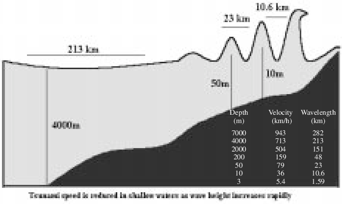 697x416 Schematic Sketch Of Tsunami Wave Characteristics As It Approaches - Sketch Of Tsunami