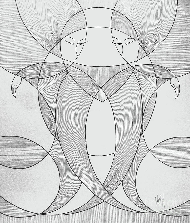 769x900 Two Sisters Dancing Drawing By Dorothy Hilde - Sketch Of Two Sisters