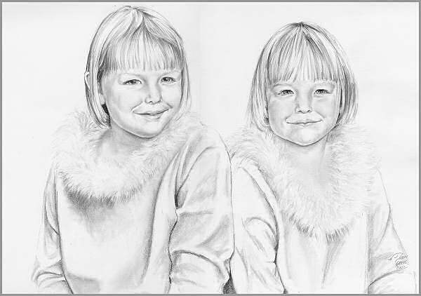 600x422 Economyrough Sketches Gallery - Sketch Of Two Sisters