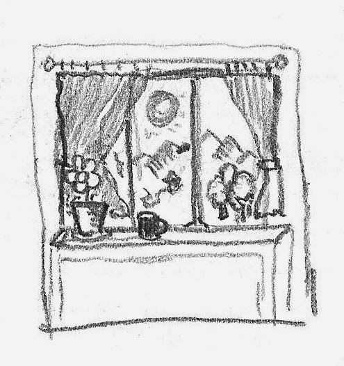 495x526 My Graphic Warehouse Landscape Window View - Sketch Of Window