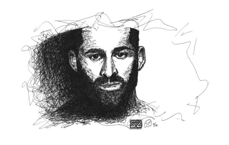 749x474 Sp The Ghost On Twitter Original Ink Sketch Of @wwe Superstar - Sketch Of Wwe Superstars