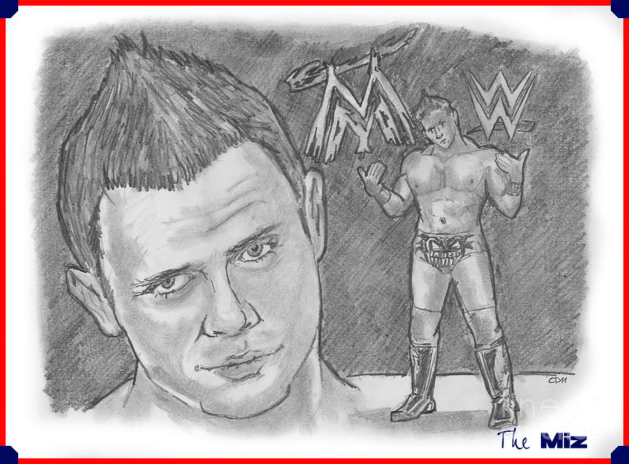 900x664 Wwe Superstars Drawings Fine Art America - Sketch Of Wwe Superstars